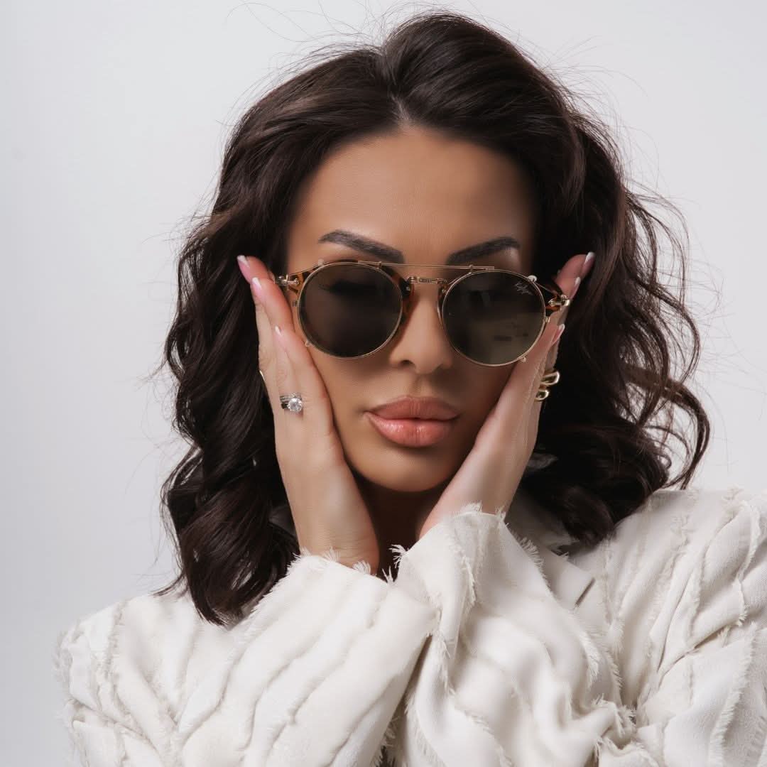 Golden Mobile Mirror Sunglasses