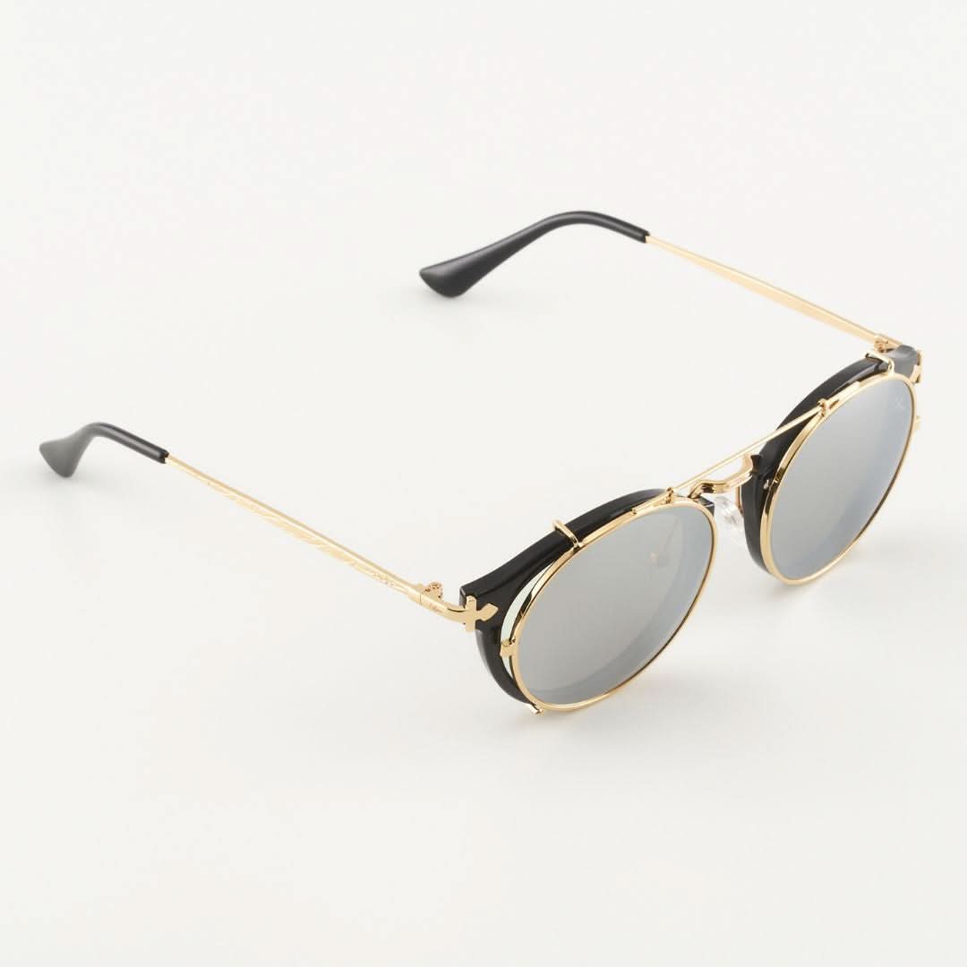 Golden Mobile Mirror Sunglasses