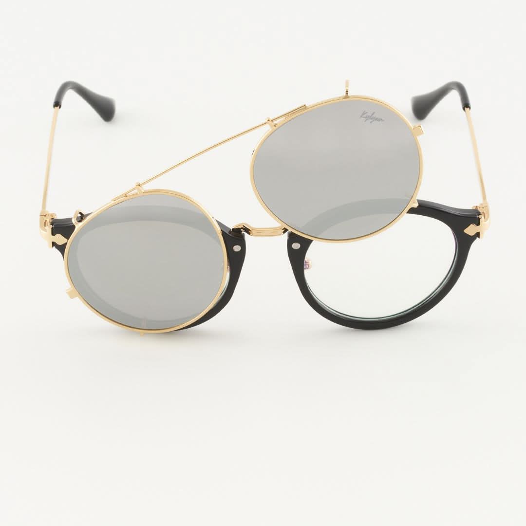 Golden Mobile Mirror Sunglasses