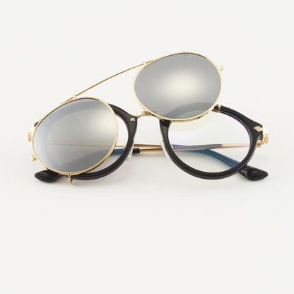 Golden Mobile Mirror Sunglasses